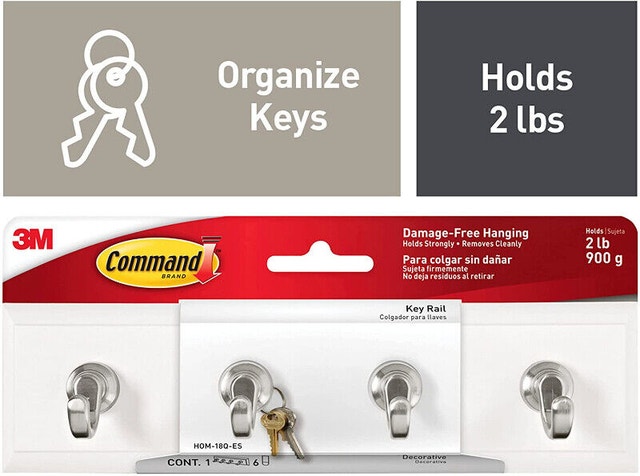 NEW Command Key Rail, Quartz, 1-Rail, 6-Strips, Organizer - photo 4