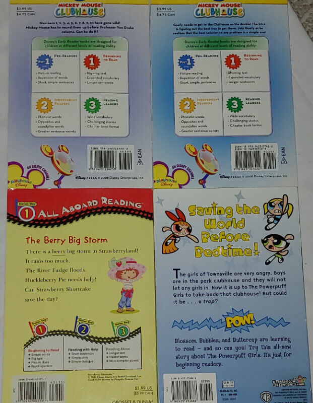 4 Reading Books Level 1&2 - Mickey Mouse, Strawberry +++ - photo 2
