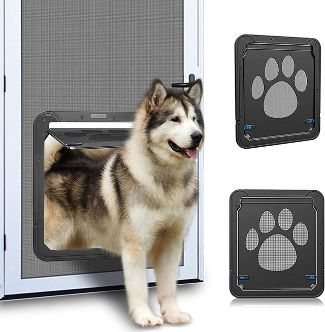 NEW OwnPet Large Lockable Pet Dog Door Screen