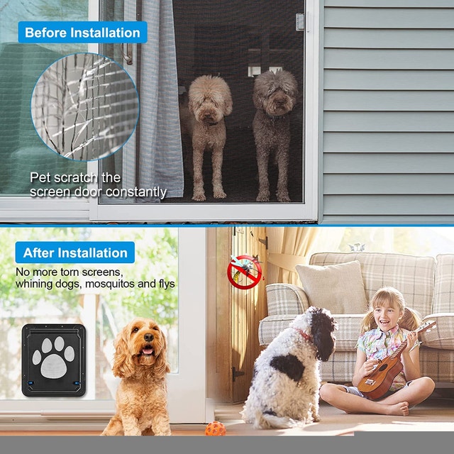 NEW OwnPet Large Lockable Pet Dog Door Screen - photo 5