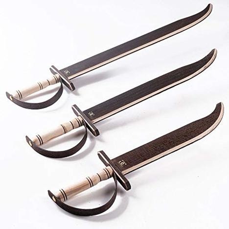 NEW CG GAMES Engaging Wooden Pirate swords for Kids 3 Pack Eco - photo 3