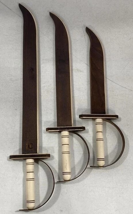 NEW CG GAMES Engaging Wooden Pirate swords for Kids 3 Pack Eco - photo 4