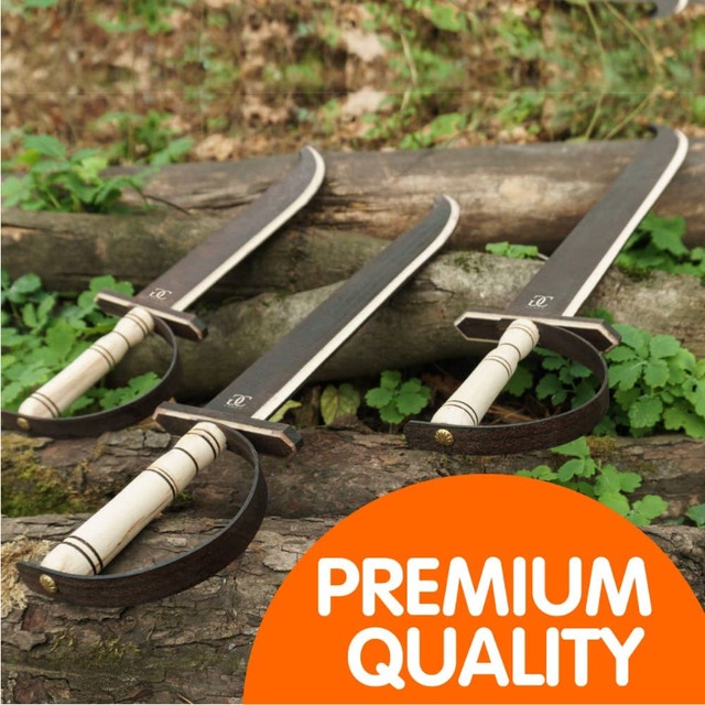NEW CG GAMES Engaging Wooden Pirate swords for Kids 3 Pack Eco - photo 5
