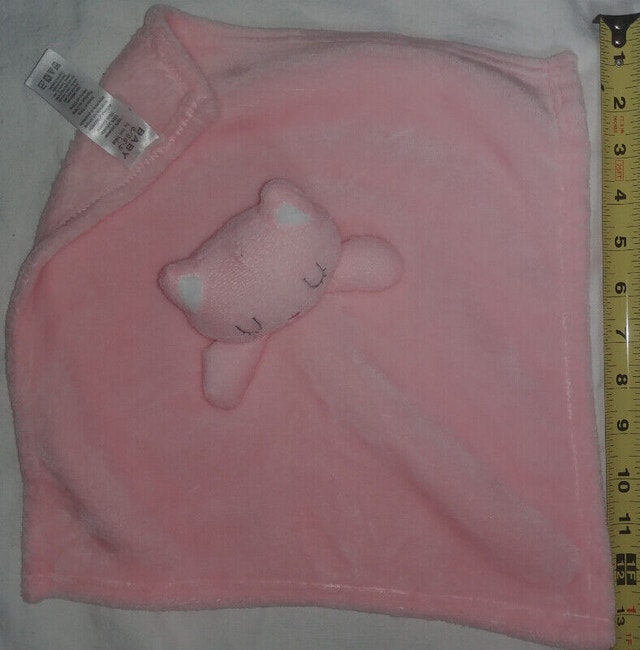 2 Super Soft Cat & Dog (crinkle mane) Plush Stuffy Baby Blankets - photo 2
