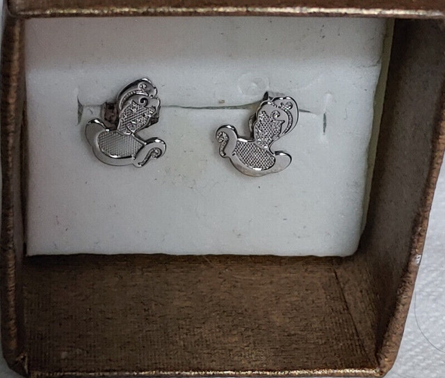 NEW Disney Cinderella 925 Silver Earrings