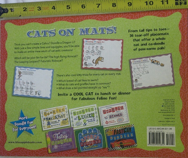 Cool Cat Step by Step Doodles Book, 36 Tear-Off Placemats - photo 2