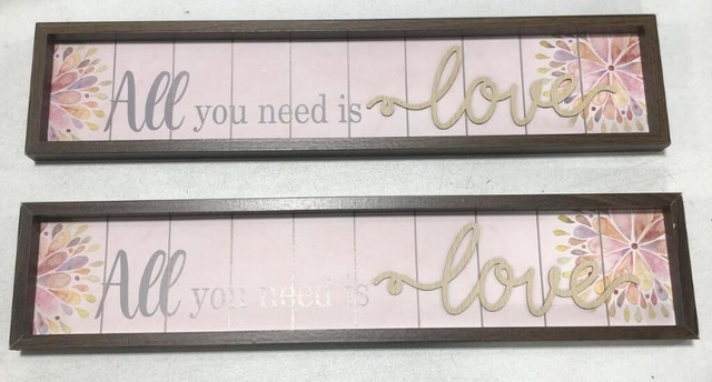 NEW Rustic Picture Frame All you need is Love - photo 5