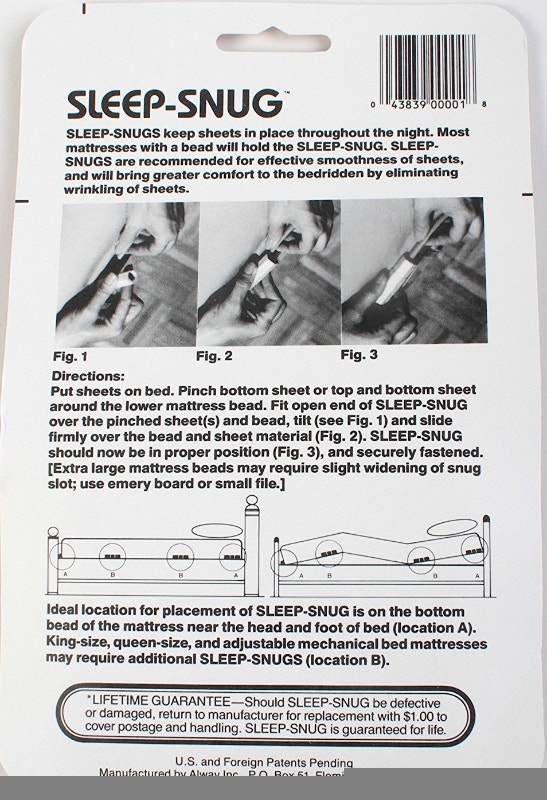 NEW Sleep-Snug Sheet Grippers (Set of 4) - photo 2