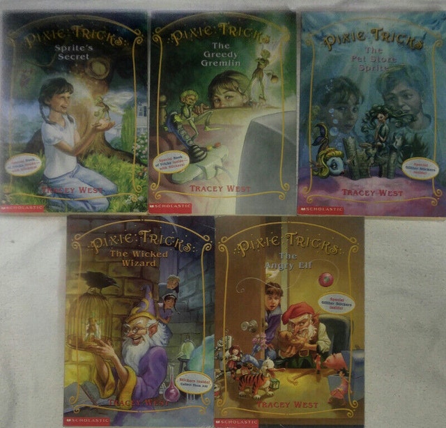 Qty 5 x Scholastic Pixie Tricks Books