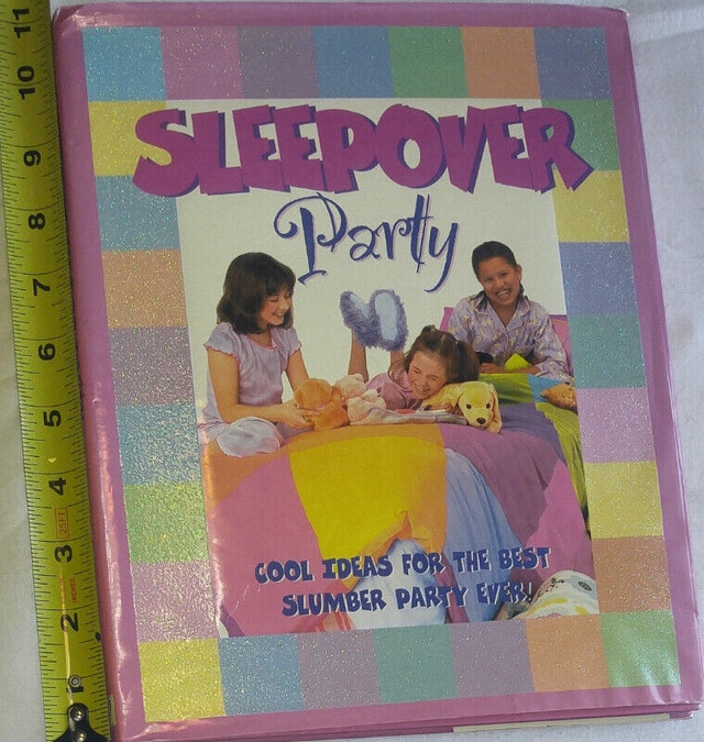 Sleepover Party Hard Cover Book w/Slip Covers