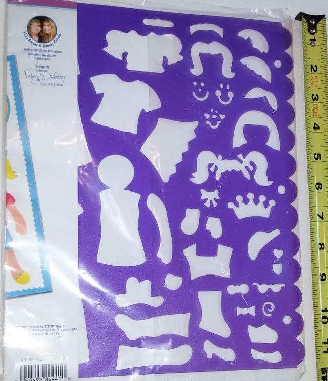 Scrap Booking Girl & Boy Plastic Templates Stencils - NEW - photo 2
