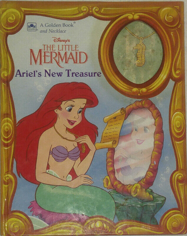 The Little Mermaid Ariel's New Treasure Hard Cover Book