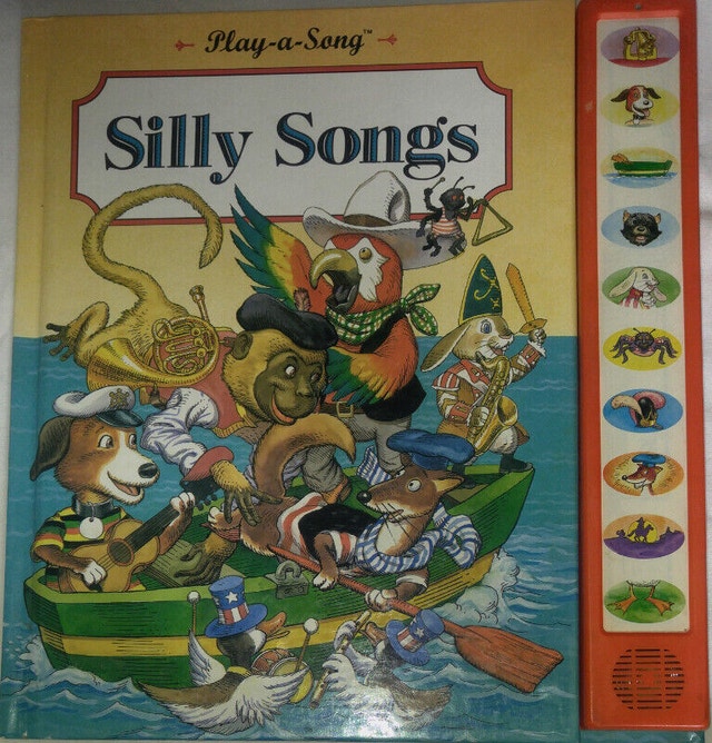 Play A Song 10 Silly Songs Hard Cover Book