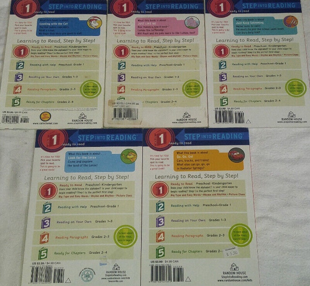 Qty 5 x Reading Books - Cat Hat, Winnie Pooh, Finding Nemo, Cars - photo 2