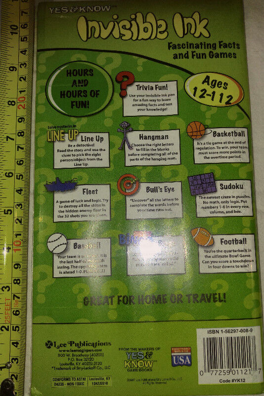 Invisible Ink - Fascinating Facts & Fun Games Book Set NEW - photo 2