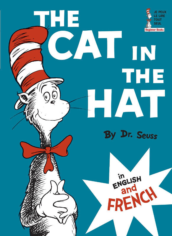 The Cat in the Hat in English and French Dr Seuss HardCover