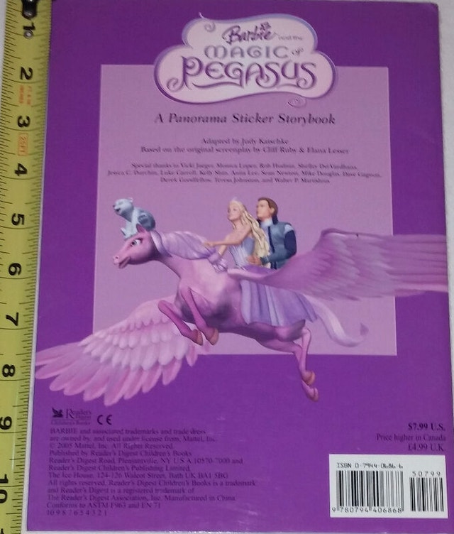 Barbie Magic of the Pegasus A Panorama Reusable Sticker Book - photo 2