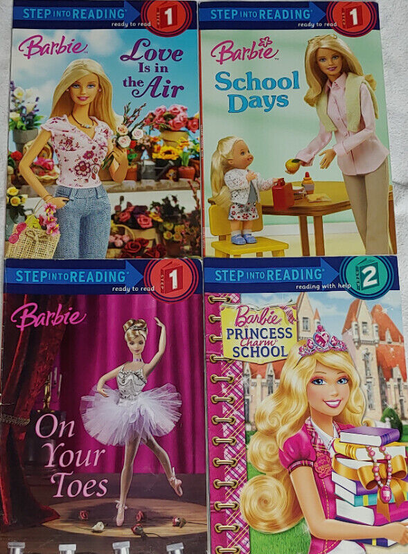 2 Sets x 4 Barbie Doll Step Into Reading Books - photo 2