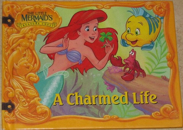 Little Mermaid Ariel Charmed Life Hard Cover Book