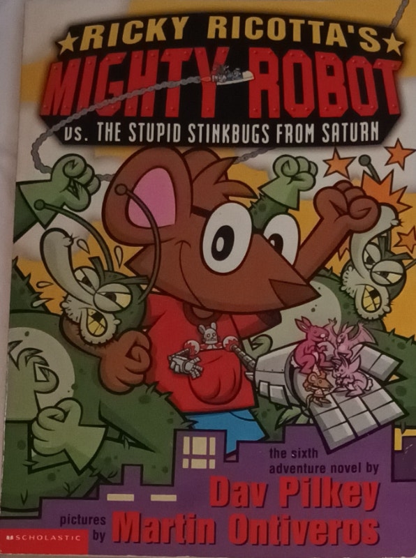 Ricky Ricotta's Mighty Robot vs Stupid Stinkbugs Saturn Book