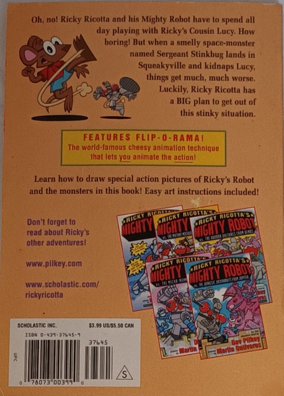 Ricky Ricotta's Mighty Robot vs Stupid Stinkbugs Saturn Book - photo 2