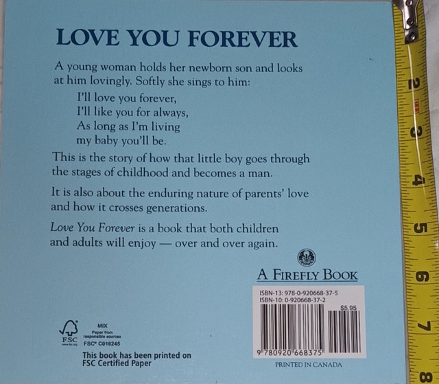 Love You Forever Robert Munsch Book - photo 2