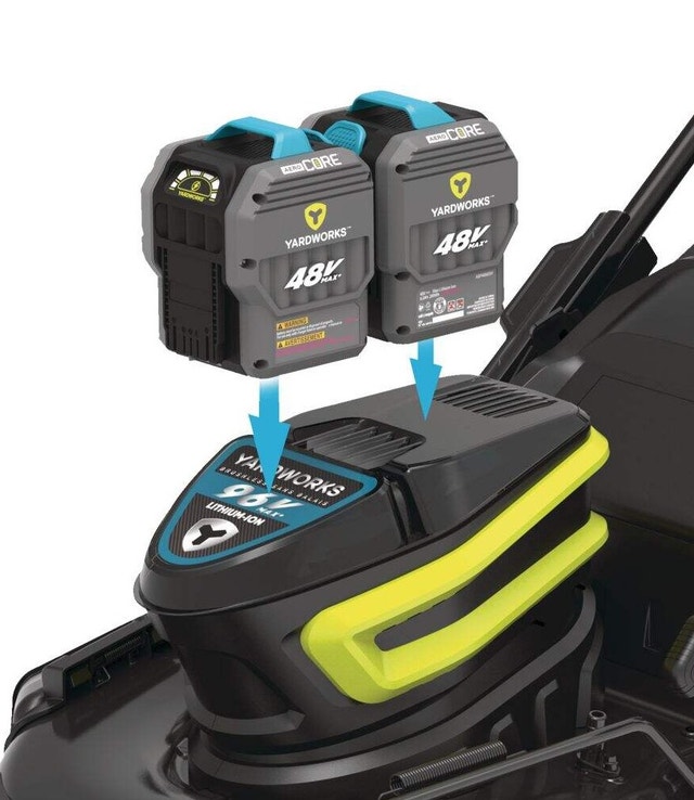 NEW Yardworks 48V 3-in-1 Brushless Push Lawn Mower, 21-in, 4Ah - photo 2