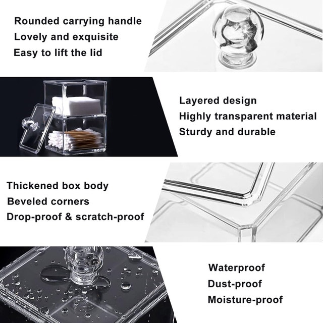 NEW Hair Accessories Organizer, SHAIDOJIO 3 Stackable Clear - photo 3