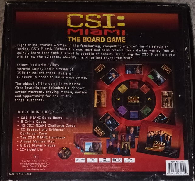 CSI: Miami The Board Game - photo 2