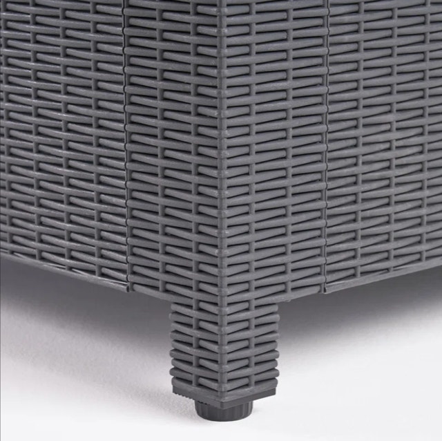 2 NEW Grey Plastic Wicker Rattan Patio Tables - photo 5