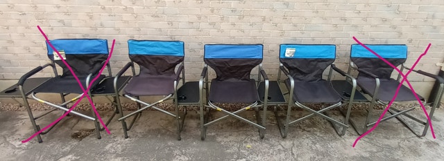 3 NEW RED MOUNTAIN VALLEY Director's Chairs with Tables - photo 3
