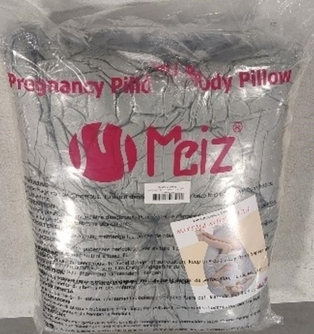 NEW Meiz Pregnancy Pillow, U Shaped Full Body, Maternity grey - photo 5