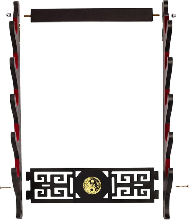 NEW Sword Holder Katana Wall Mount Display Stand, Velvet Padded - photo 4