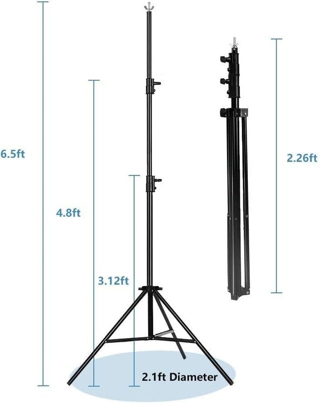 NEW Mount Dog 6.5ft x 10ft Backdrop Stand Kit Photography Studio - photo 2