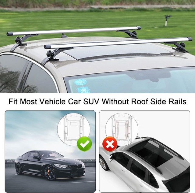 NEW Goyappin Universal Roof Rack Crossbars 53 Aluminum - photo 2