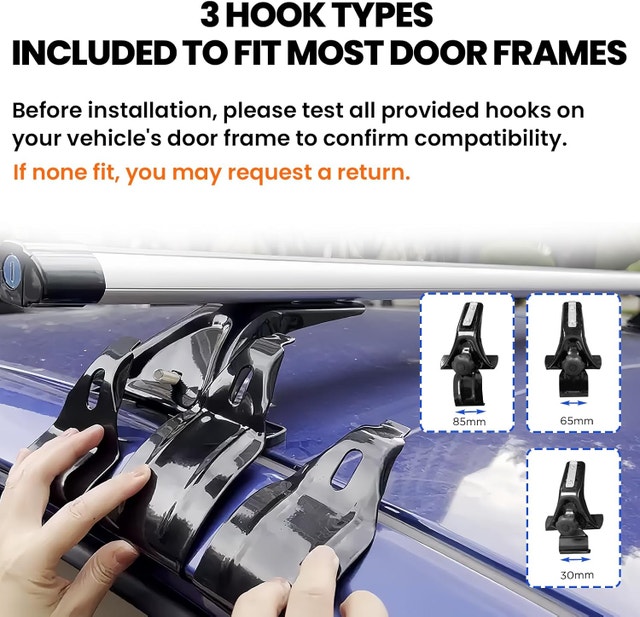 NEW Goyappin Universal Roof Rack Crossbars 53 Aluminum - photo 4
