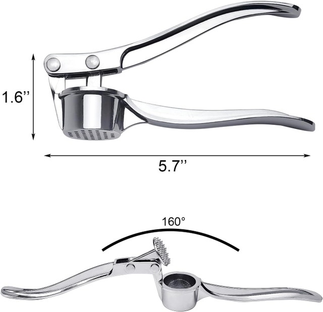 NEW Garlic Press Mincer Crusher Squeezer with Ergonomic Handle - photo 2