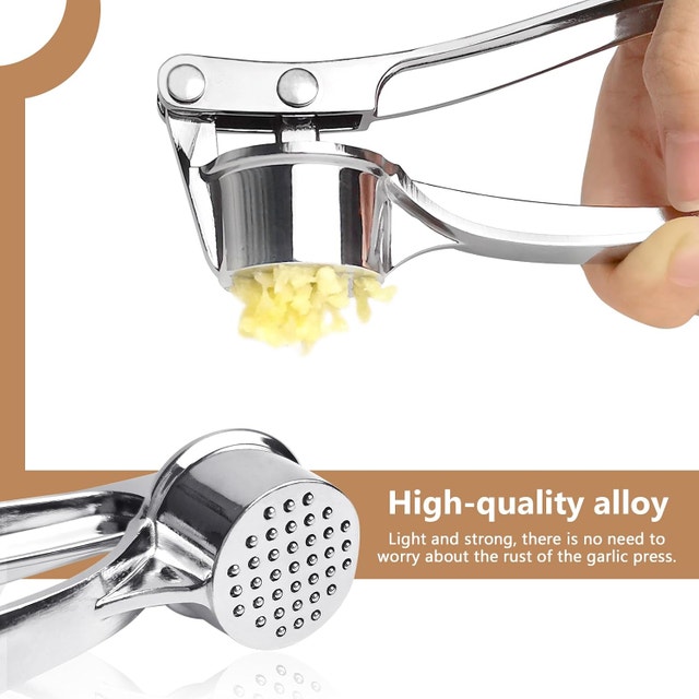 NEW Garlic Press Mincer Crusher Squeezer with Ergonomic Handle - photo 3