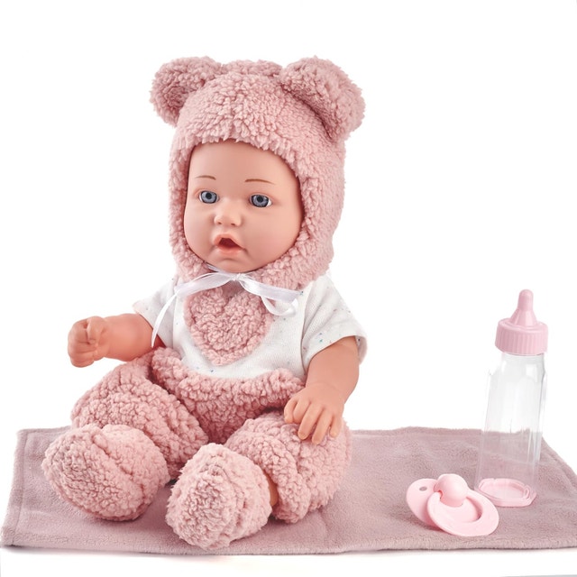 NEW Enjoyin 12" Baby Reborn Dolls, Accessories - Pink Outfit