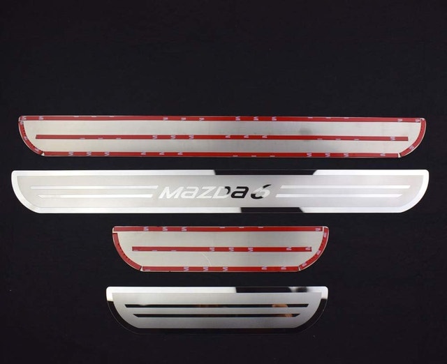 NEW Mazda 6 2015-19 Car Accessories Steel Cover Door Sill Scuff - photo 4