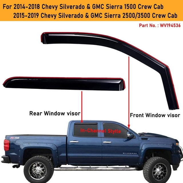 NEW Lightronic WV194536 In-Channel Side Window Visor Deflector - photo 2