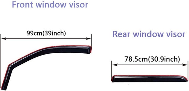 NEW Lightronic WV194536 In-Channel Side Window Visor Deflector - photo 3
