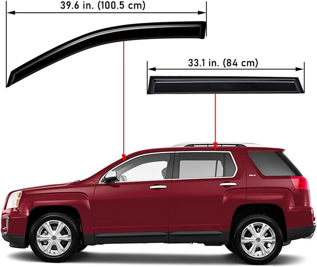 NEW Lightronic 2010-17 GMC Terrain Window Visor Deflector - photo 2