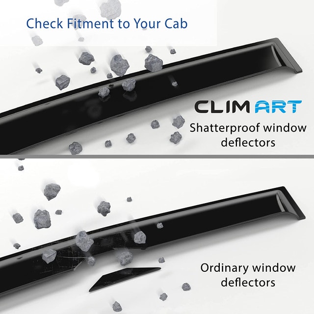CLIM ART Rain Guards Chevrolet Silverado/GMC Sierra 1500 2019-22 - photo 3