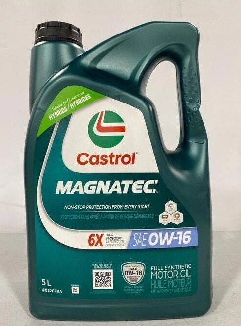 NEW Castrol Vehicle Car Engine Oil Magnatec 0W16 5L Jug