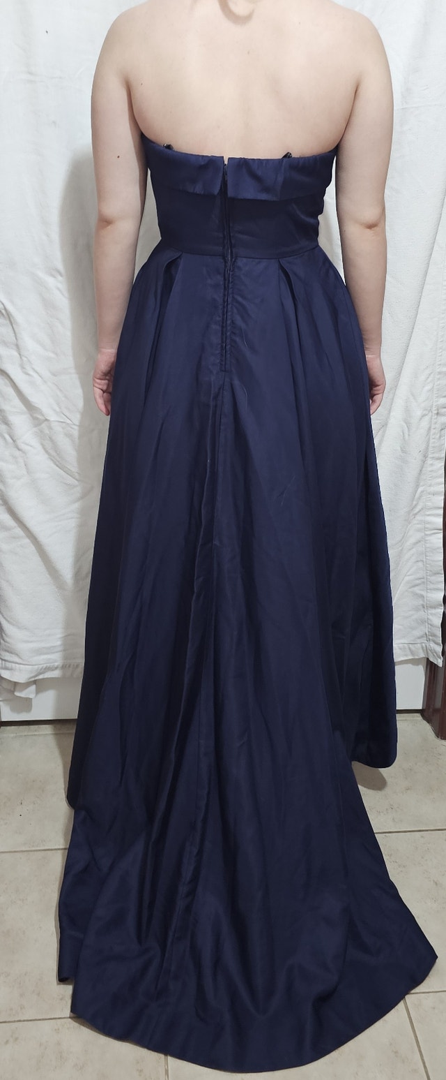 Speechless Women's Size 5 Dark Blue Strapless Maxi Dress - photo 2