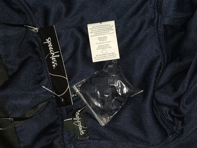 Speechless Women's Size 5 Dark Blue Strapless Maxi Dress - photo 4