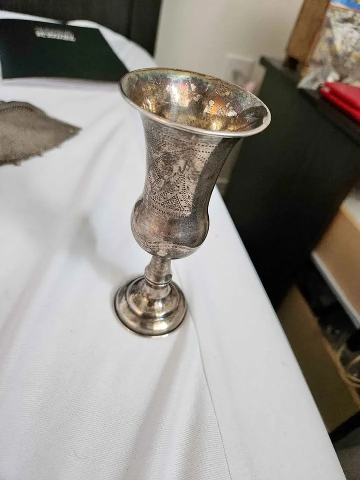 Sterling Kiddish Wine Cup by Jacob Fenigstein, 1910 Birmingham