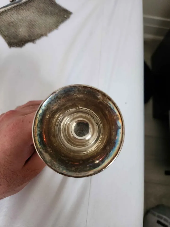Sterling Kiddish Wine Cup by Jacob Fenigstein, 1910 Birmingham - photo 3