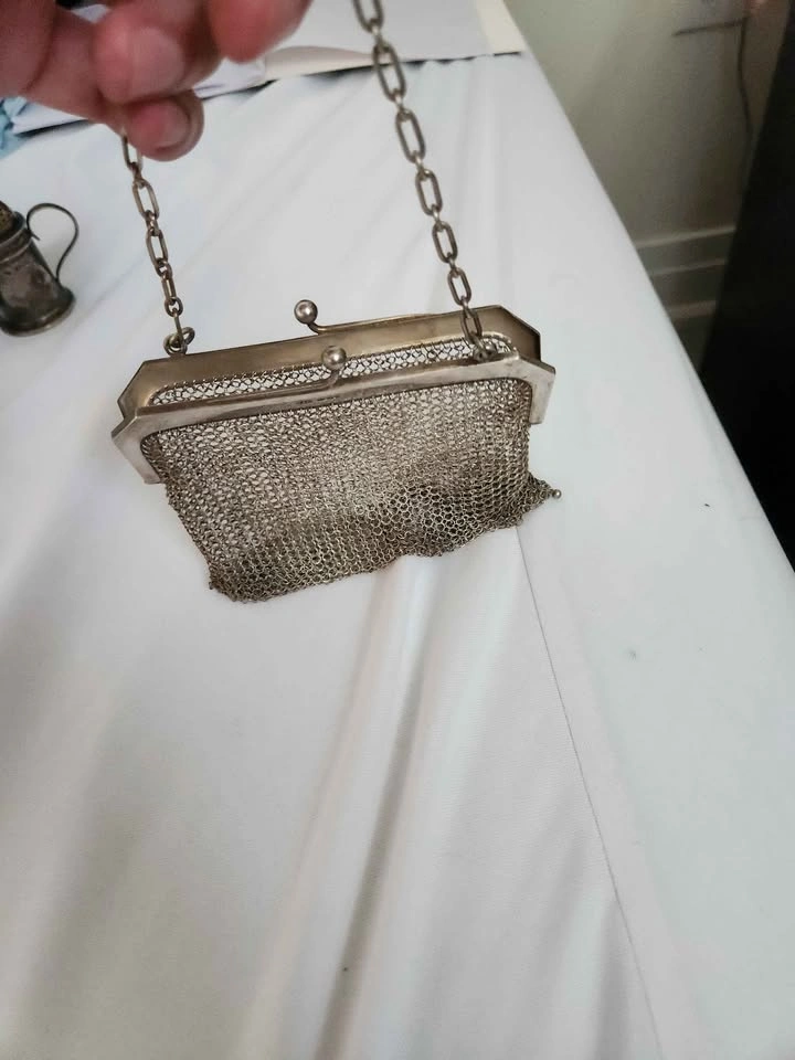 Solid Sterling Silver Mesh Purse by Spurrier & Co. 1886 - photo 2